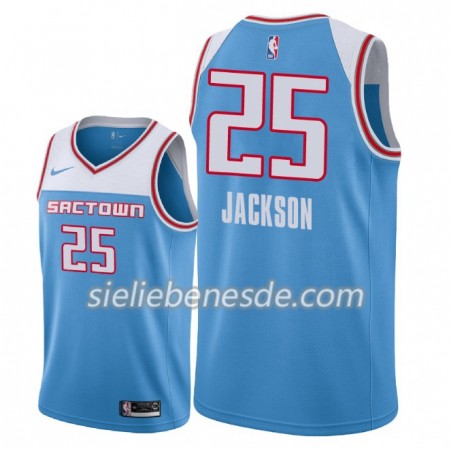 Herren NBA Sacramento Kings Trikot Justin Jackson 25 2018-19 Nike City Edition Blau Swingman
